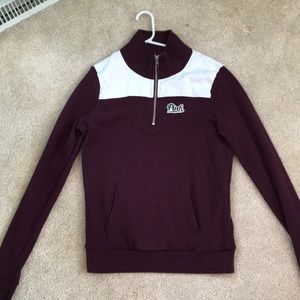 Maroon 3/4 zip